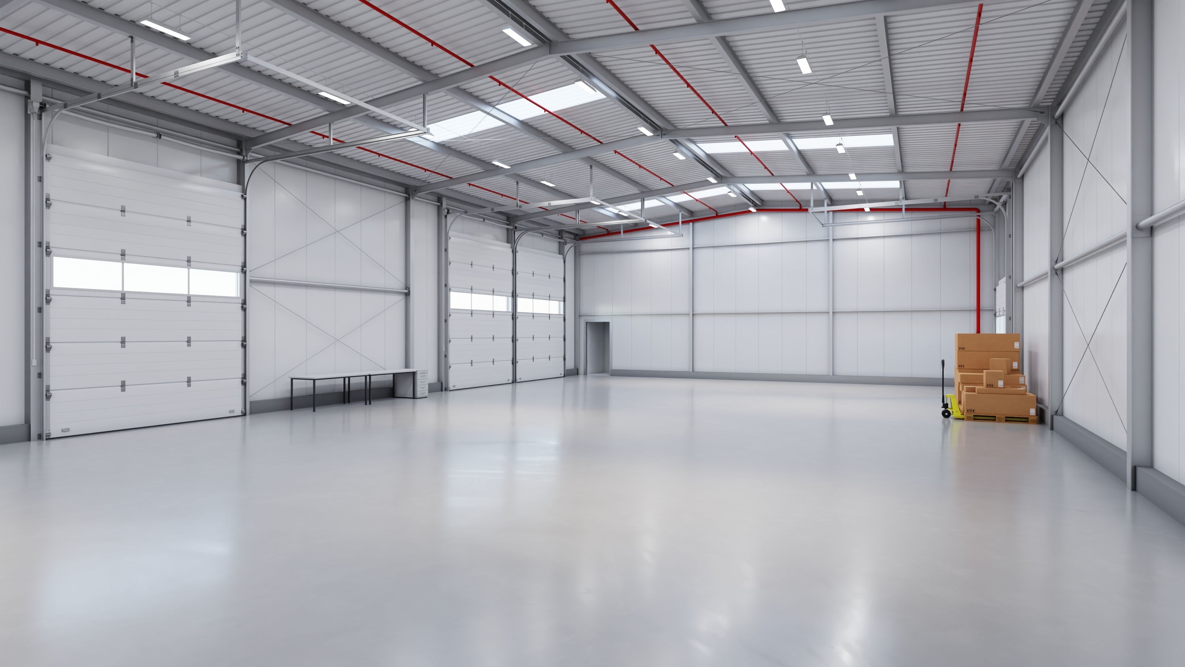 Industrial Warehouse Interior 14 Low-poly 3D model_4