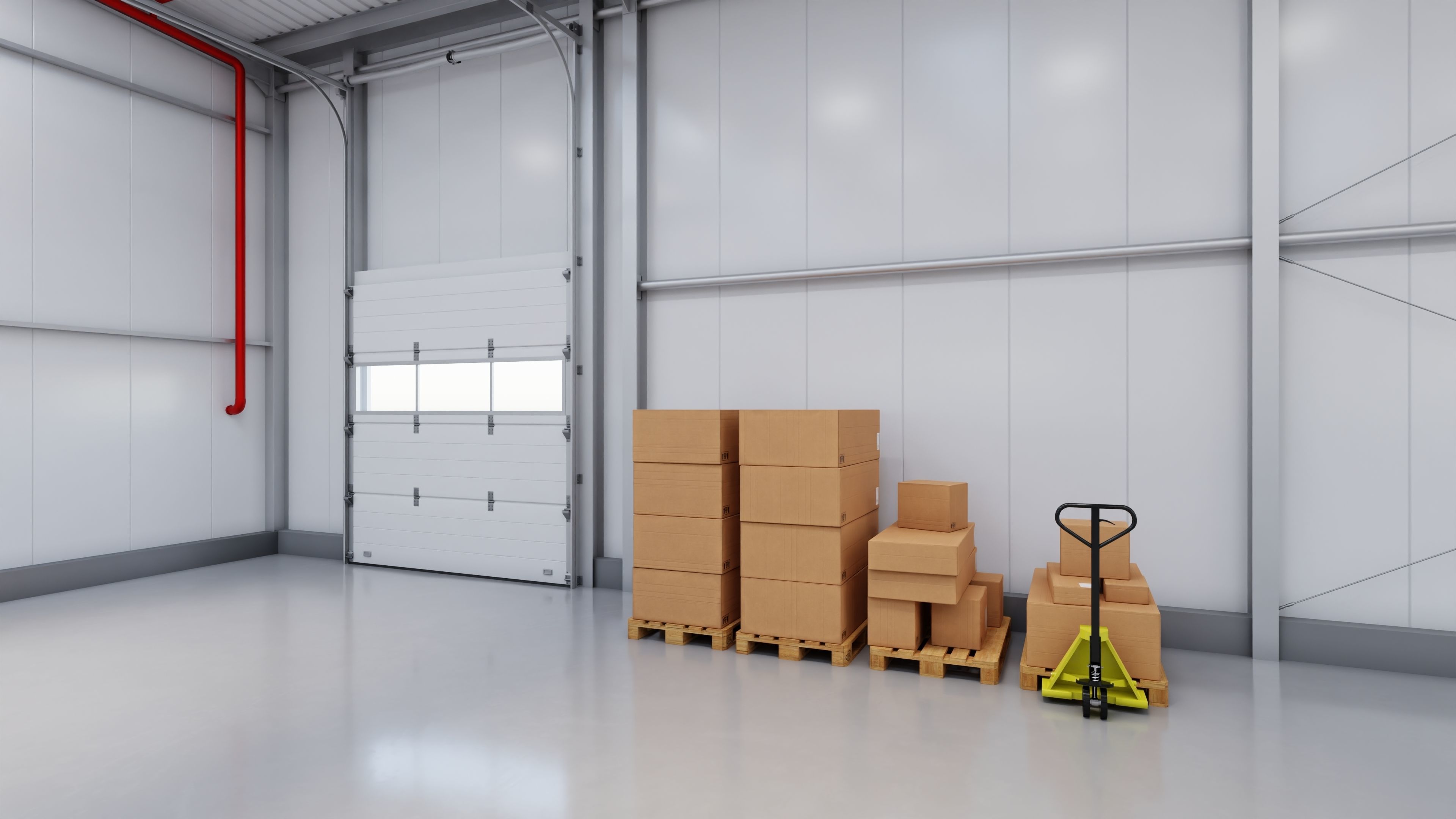 Industrial Warehouse Interior 14 Low-poly 3D model_5