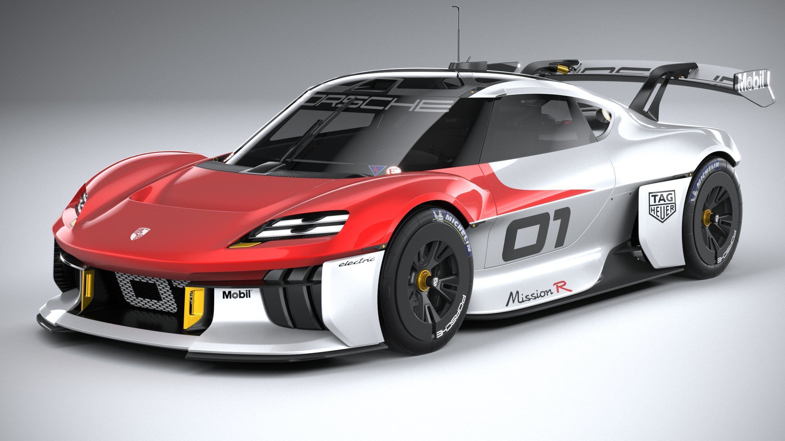 Porsche Mission R 2021 3D model_1