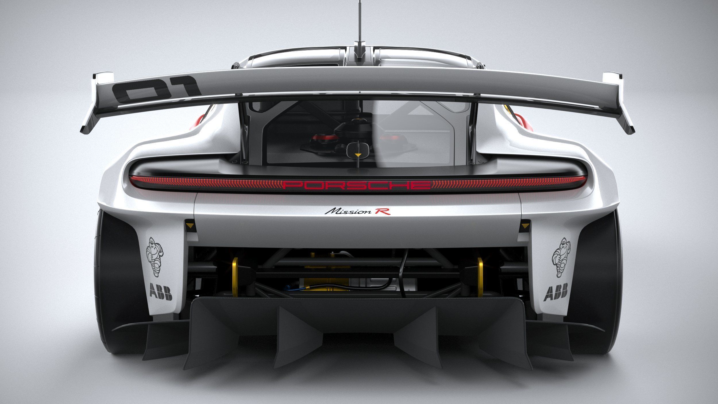 Porsche Mission R 2021 3D model_4
