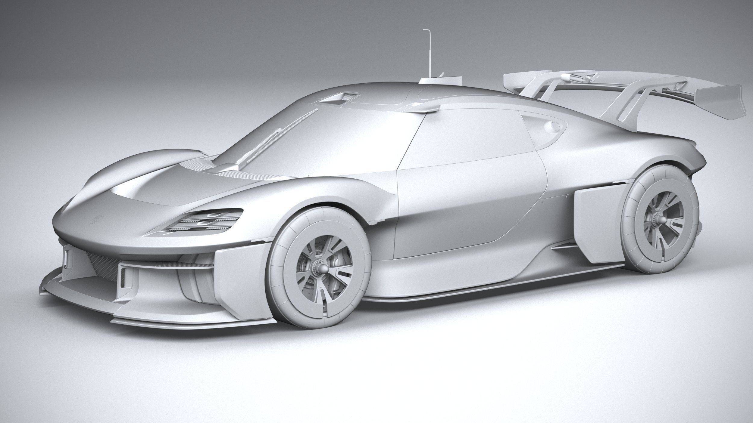Porsche Mission R 2021 3D model_19