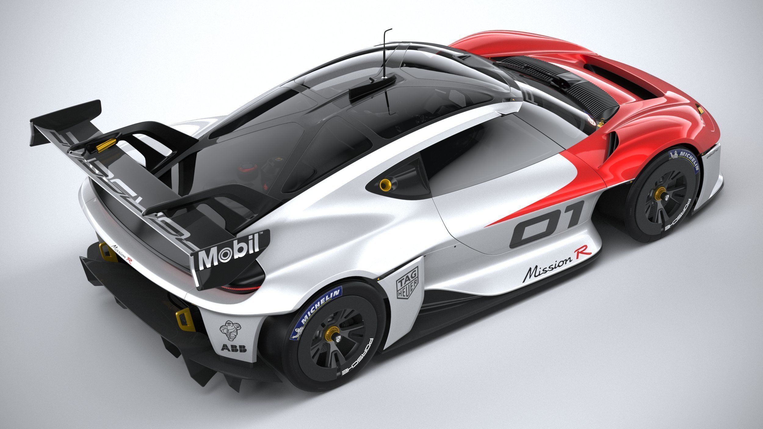 Porsche Mission R 2021 3D model_10