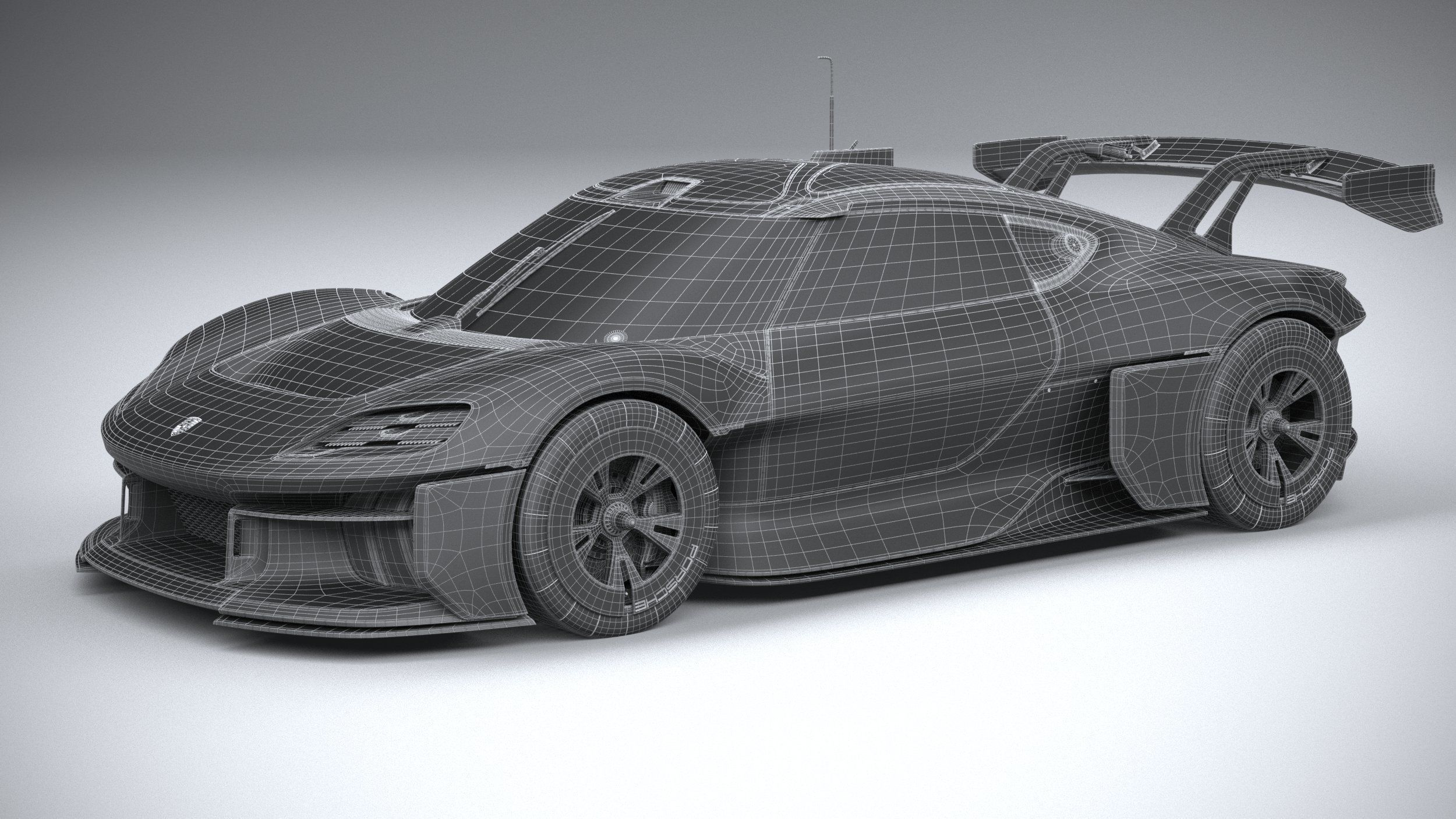 Porsche Mission R 2021 3D model_28