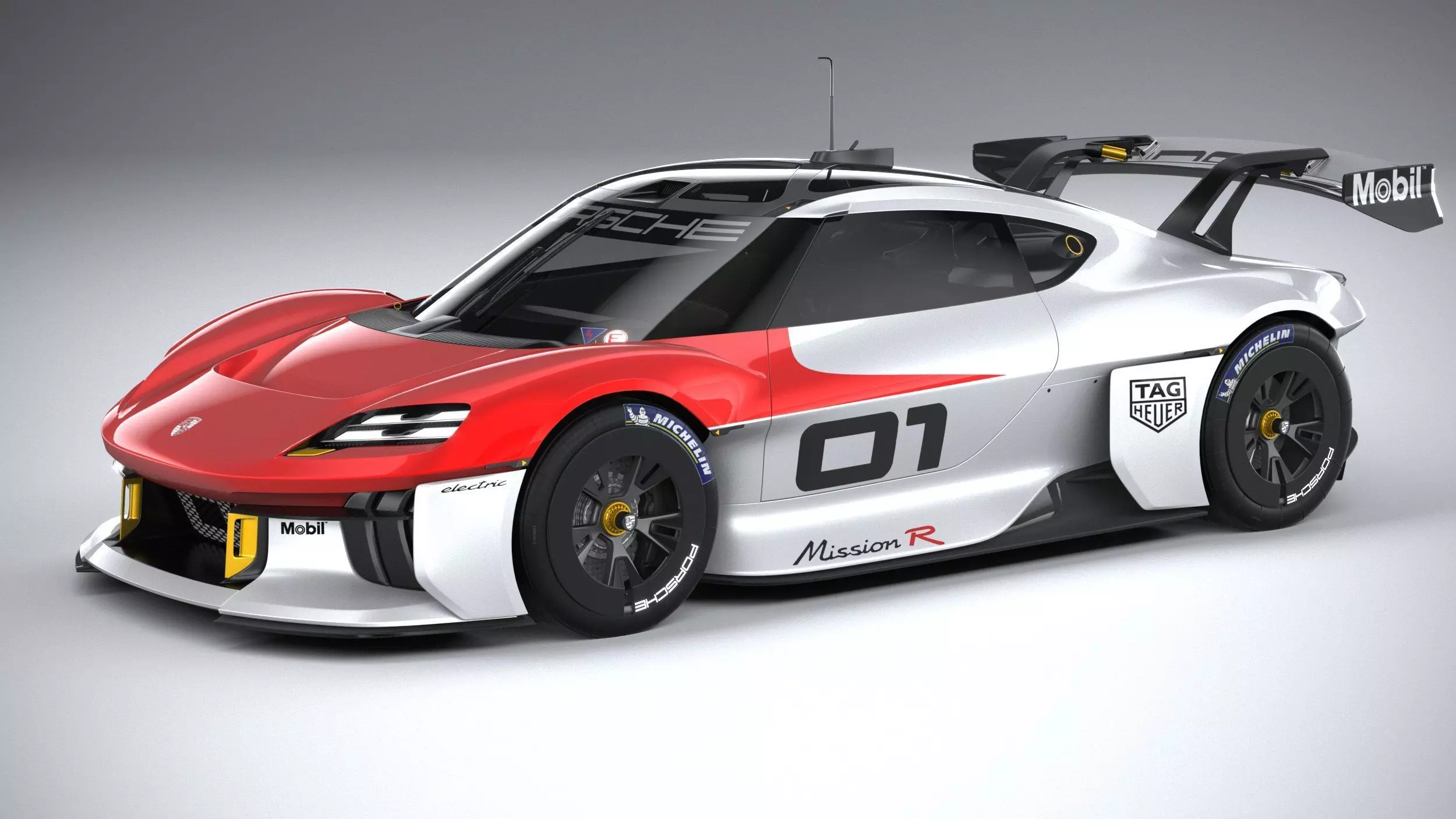 Porsche Mission R 2021 3D model_0
