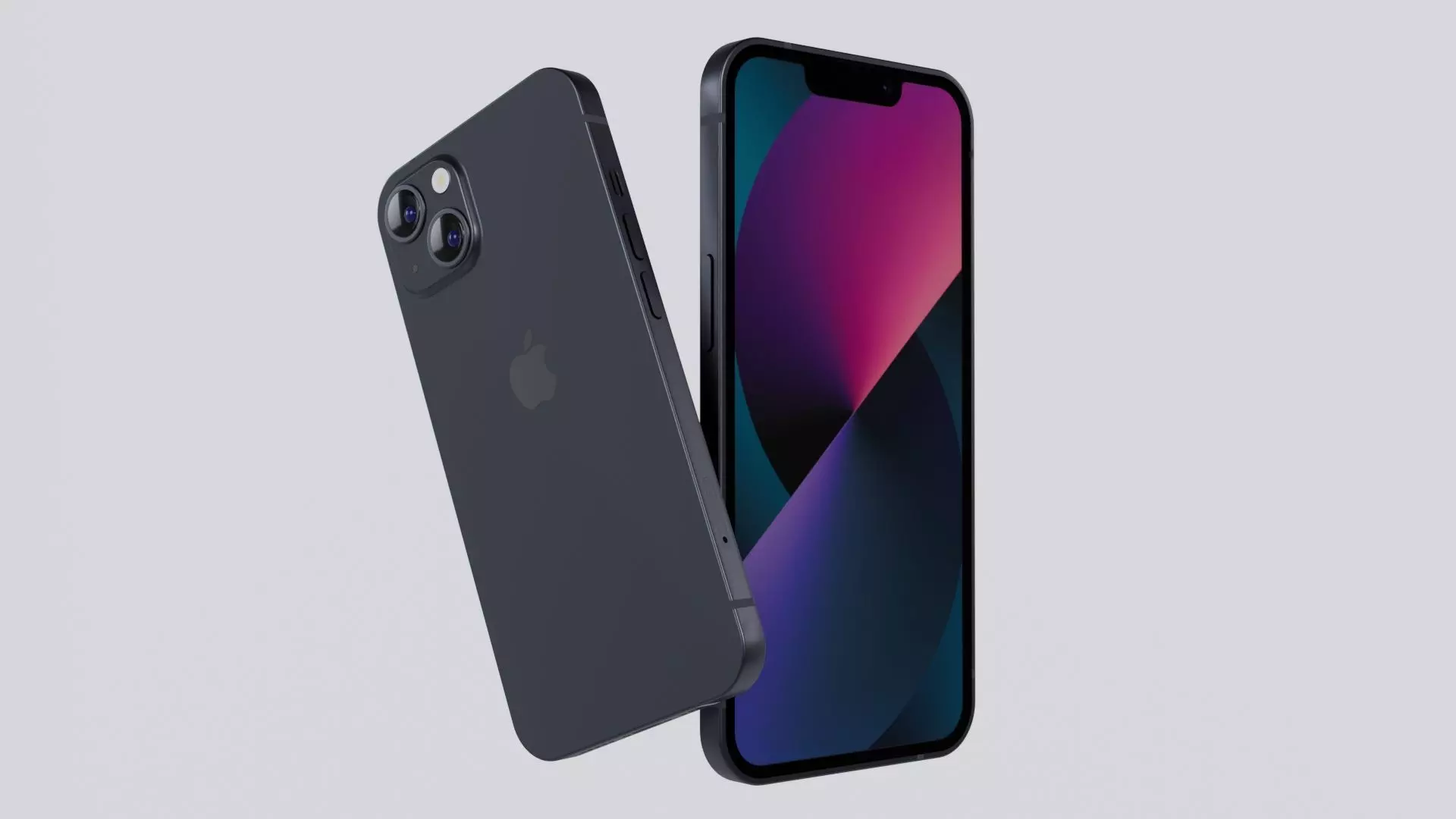 Apple iphone 13 and 13 mini  Low-poly 3D model_0