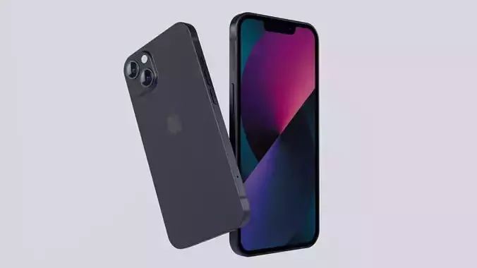 Apple iphone 13 and 13 mini  Low-poly 3D model