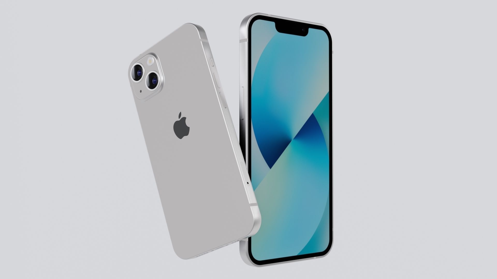 Apple iphone 13 and 13 mini  Low-poly 3D model_2