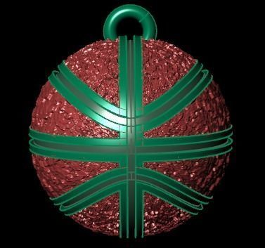 ball pendant 3D print model_6