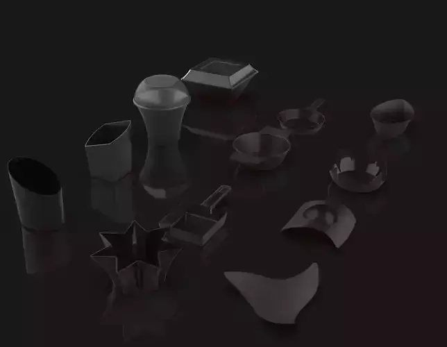 Dishes    Utensils for a camping picnic house or beach