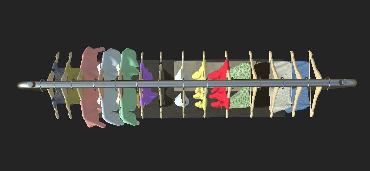 Womens wardrobe 3D model_9