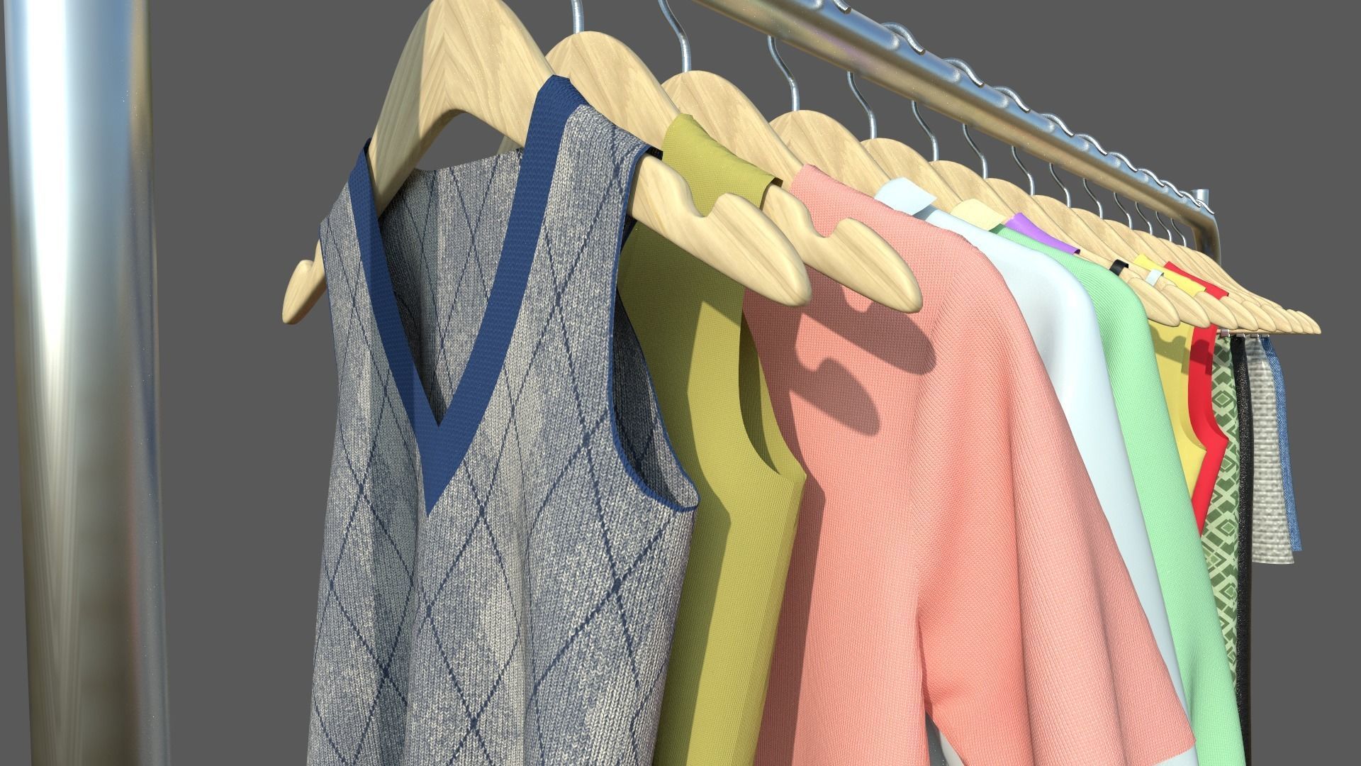 Womens wardrobe 3D model_1
