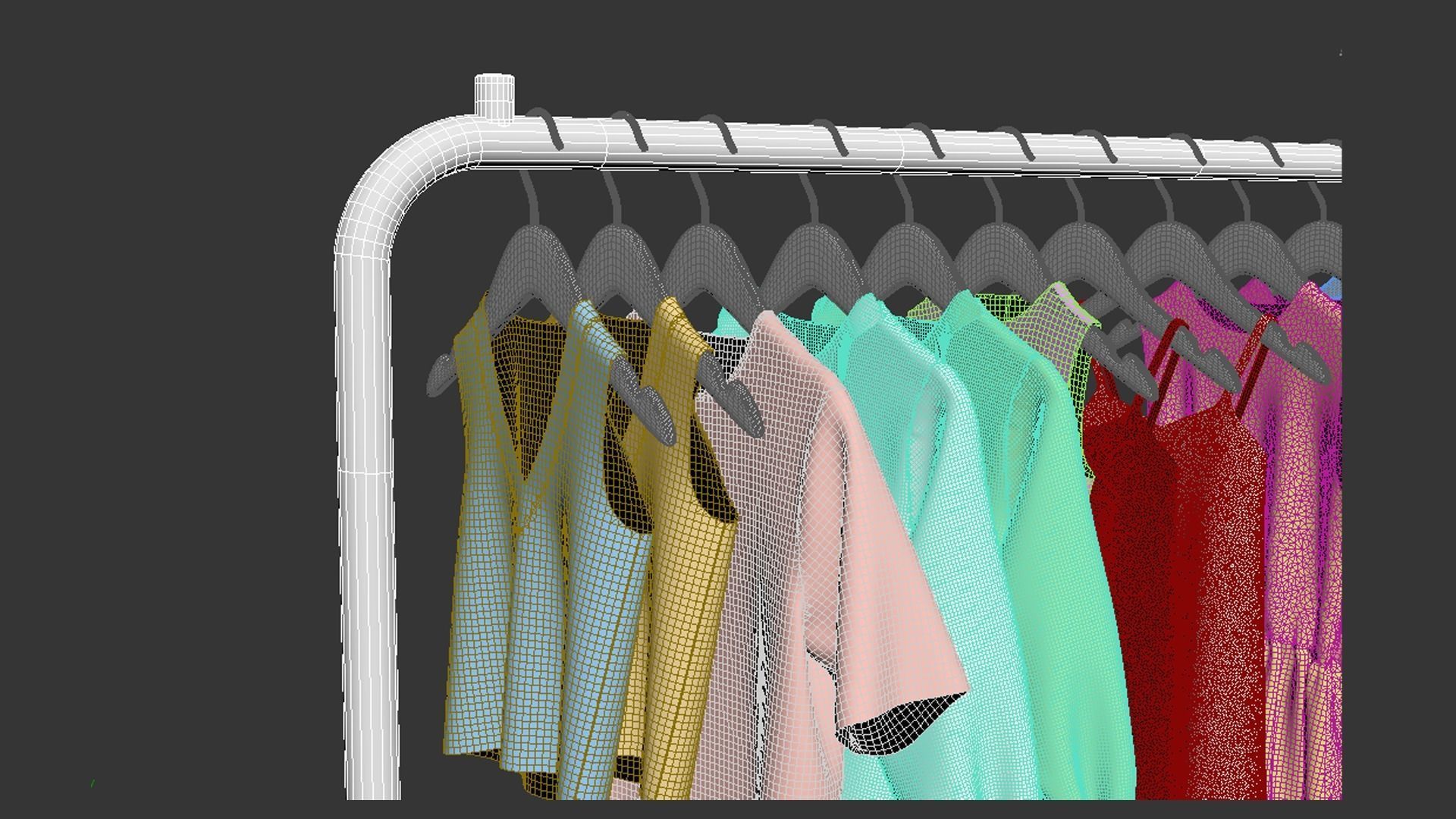 Womens wardrobe 3D model_14