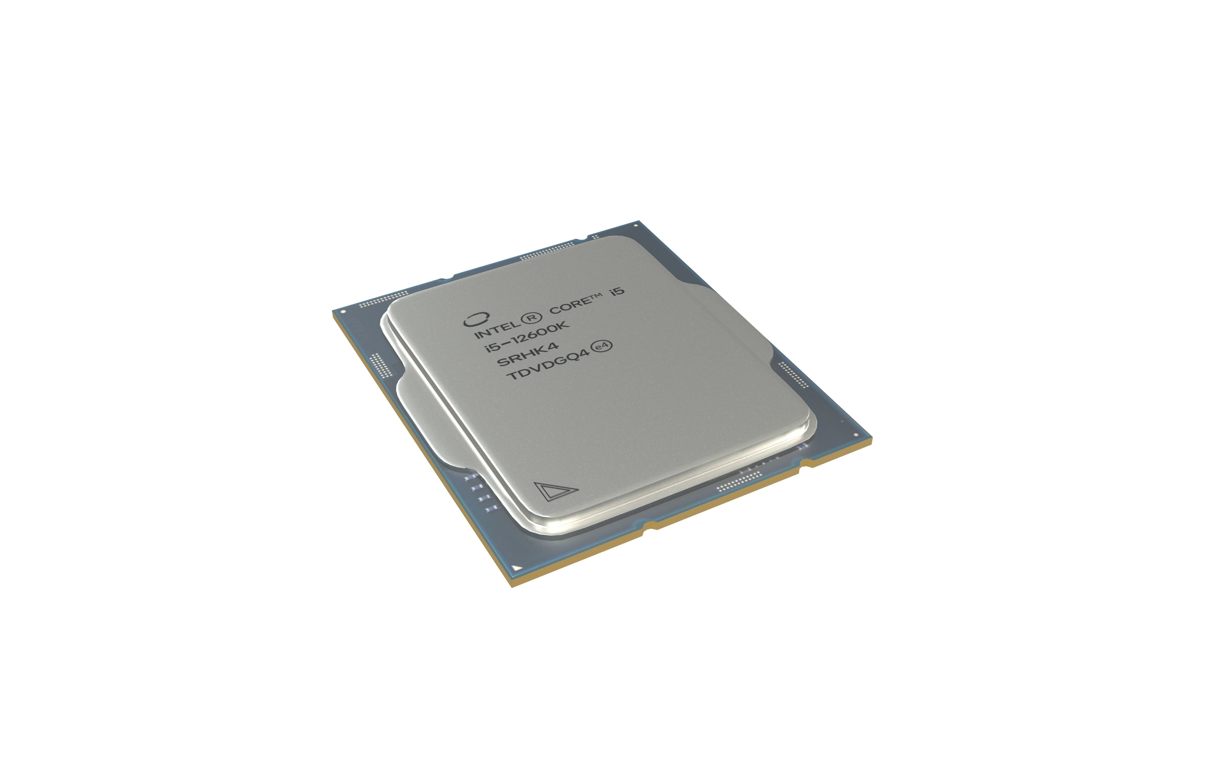 Intel CPU i5 12600k v1 001 Low-poly 3D model_1