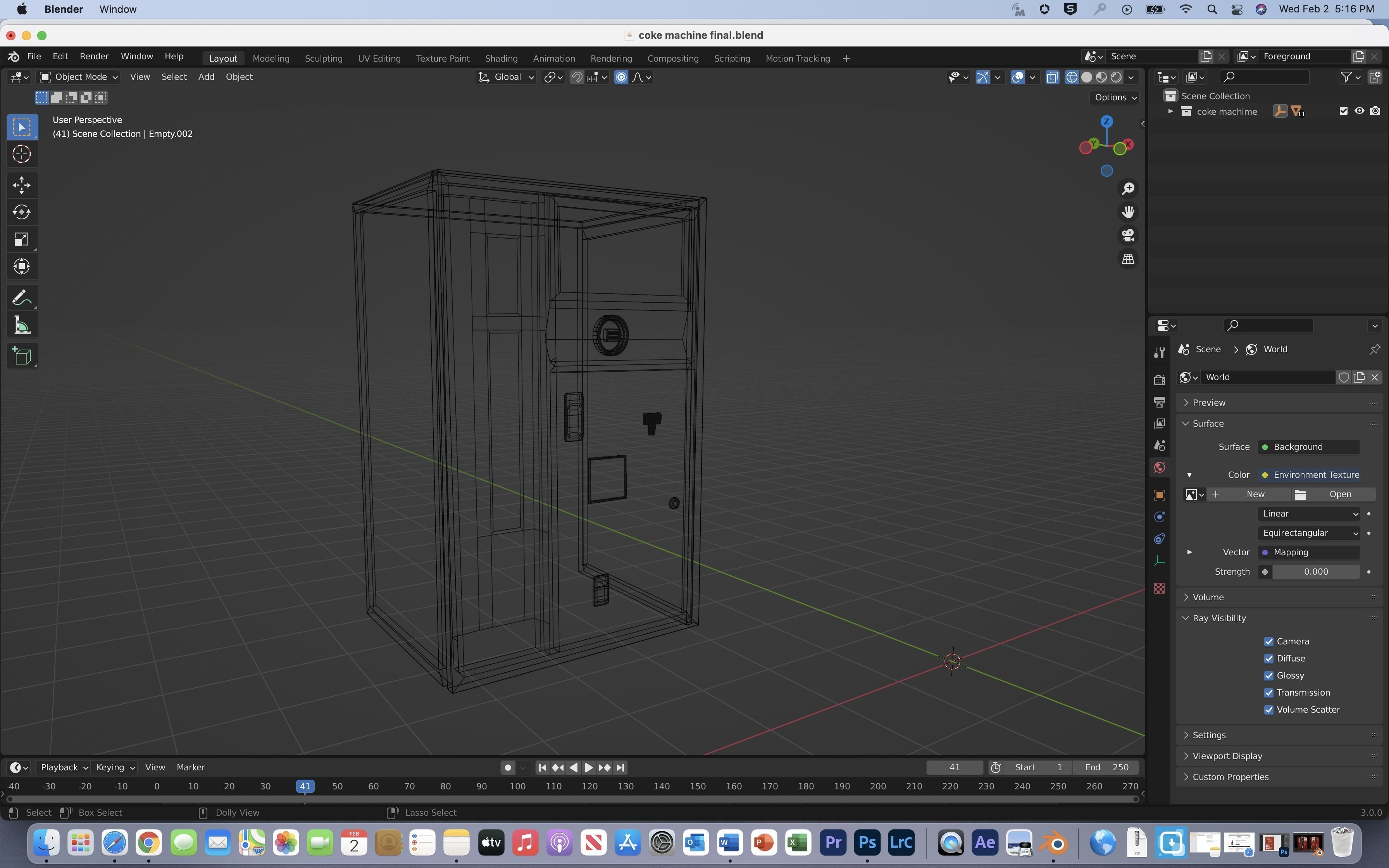 Vintage Coke Vending Machine Free low-poly 3D model_1