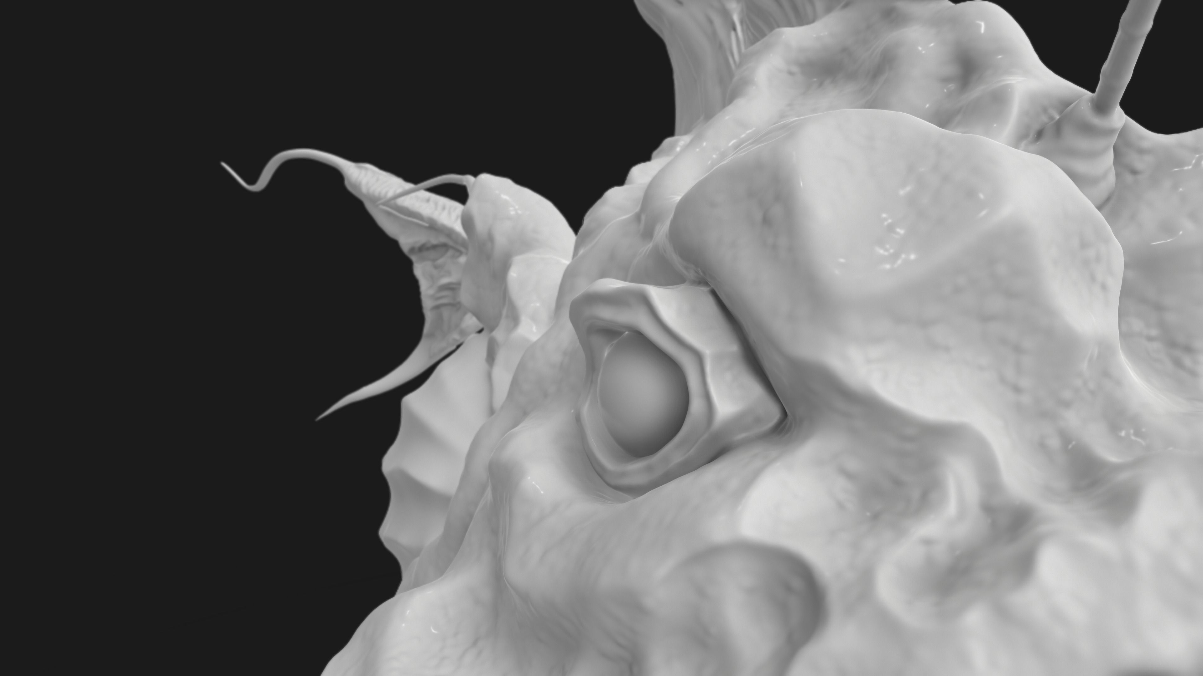 AnglerFish HighPoly fish head 3D model_7