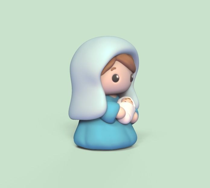 Cute Holy Nativity 3D print model_6