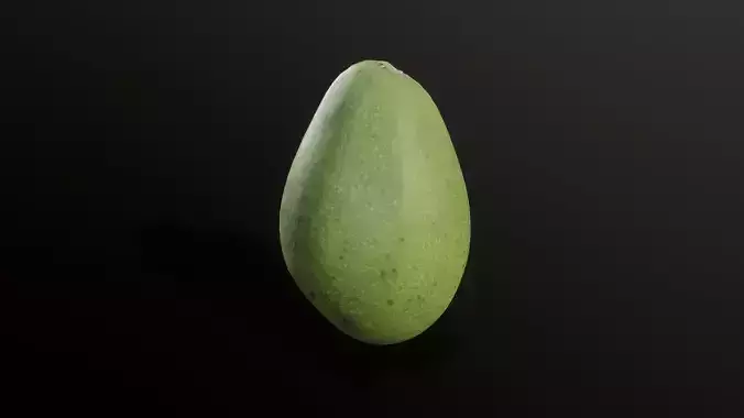 3D Scan Unripe Avocado