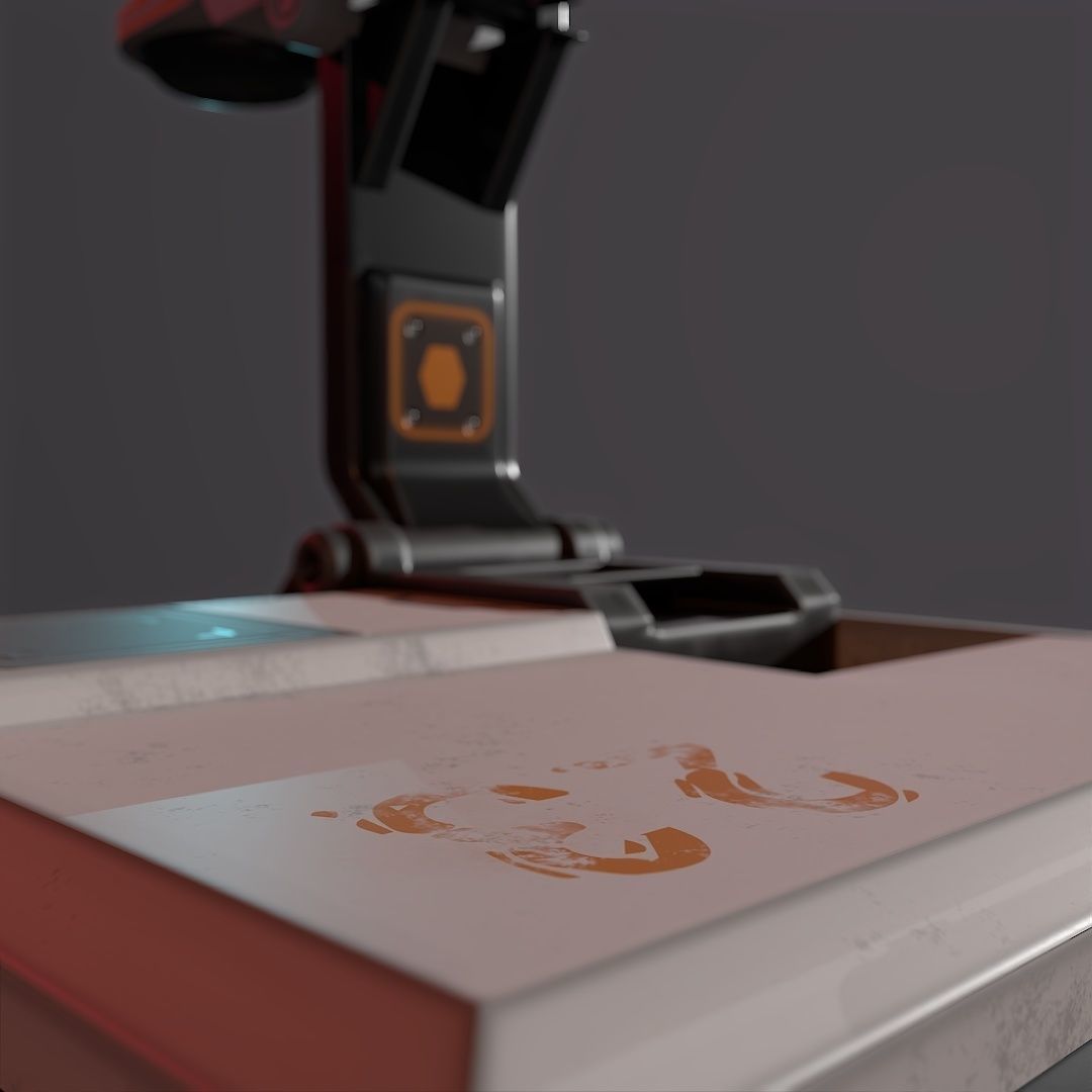 Sci Fi Tablet 3VR Low-poly 3D model_6