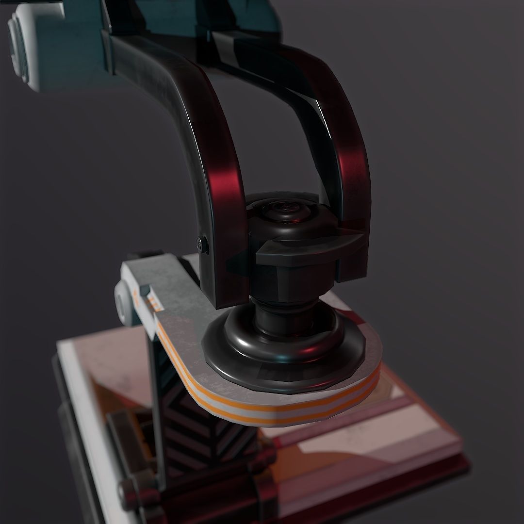 Sci Fi Tablet 3VR Low-poly 3D model_5