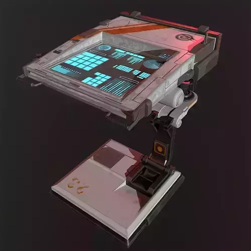 Sci Fi Tablet 3VR Low-poly 3D model Sci Fi Tablet 3VR Low-poly 3D model