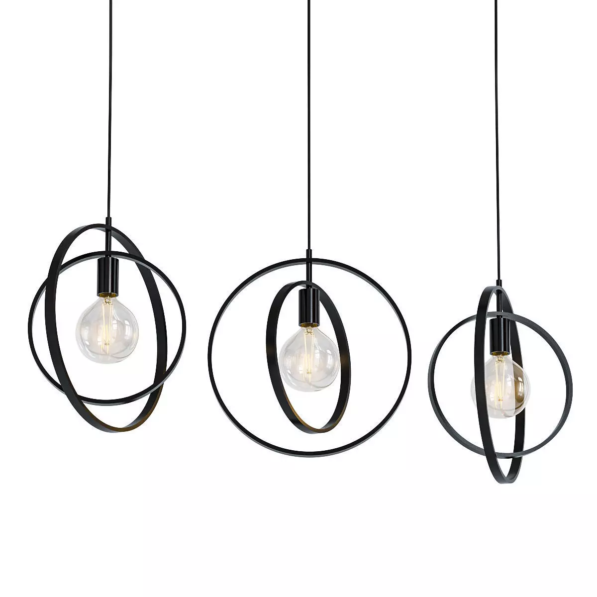 INDUSTRIAL CEILING LIGHT SILVERTON 3D model