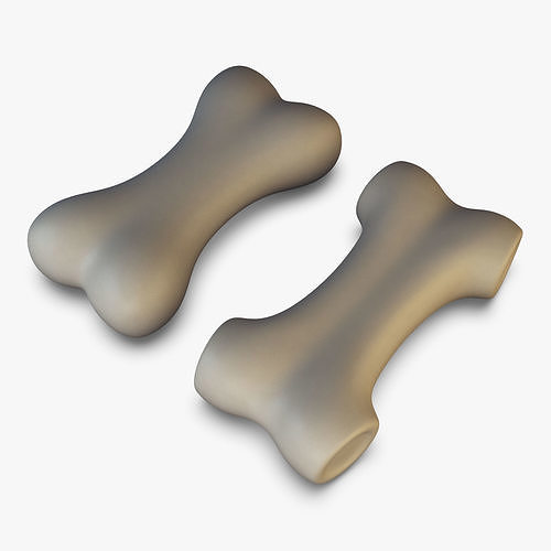 Cartoon Bone v 1 3D model 2