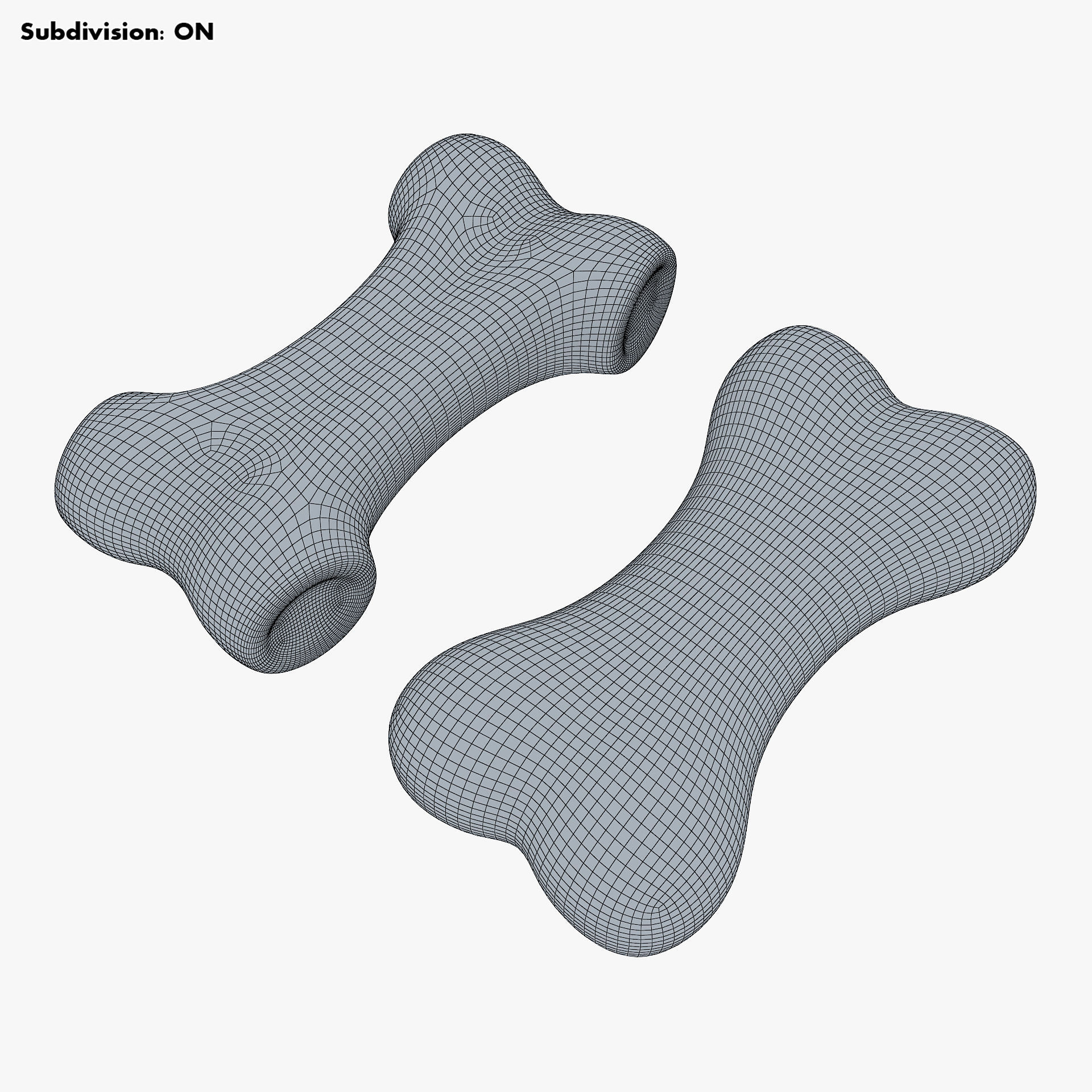 Cartoon Bone v 1 3D model_8