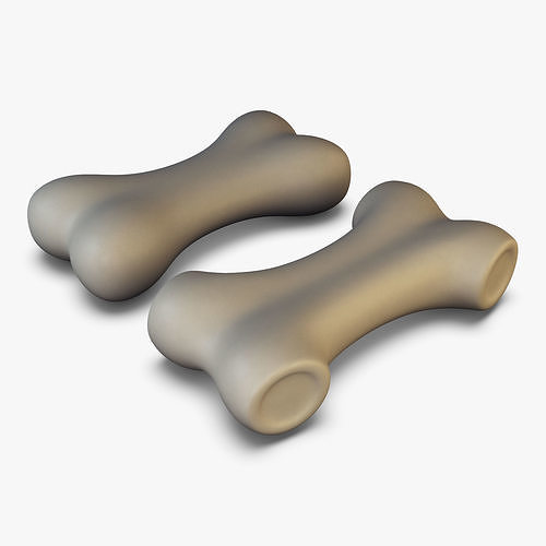 Cartoon Bone v 1 3D model 4