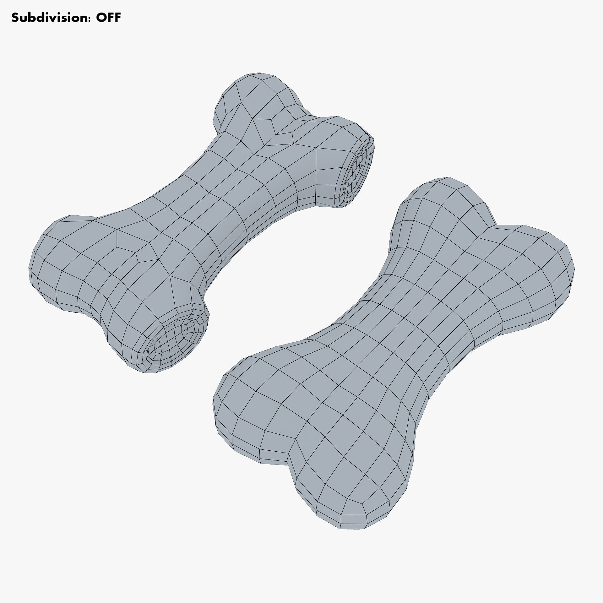 Cartoon Bone v 1 3D model_9