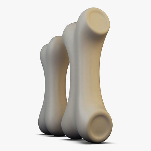Cartoon Bone v 1 3D model 7