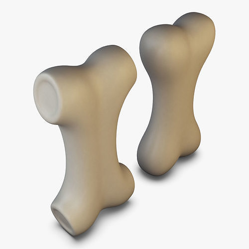 Cartoon Bone v 1 3D model 5
