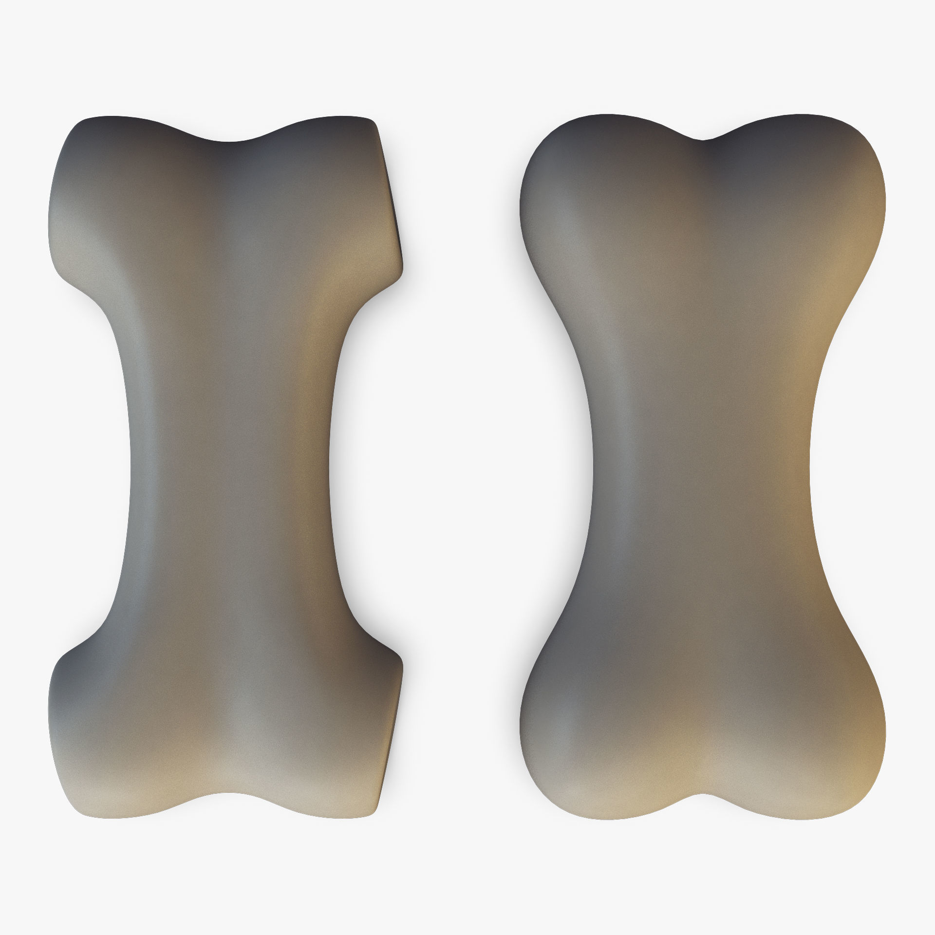 Cartoon Bone v 1 3D model_2