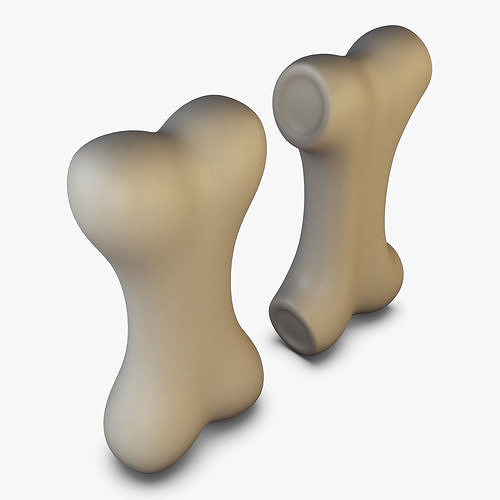 Cartoon Bone v 1 3D model 6