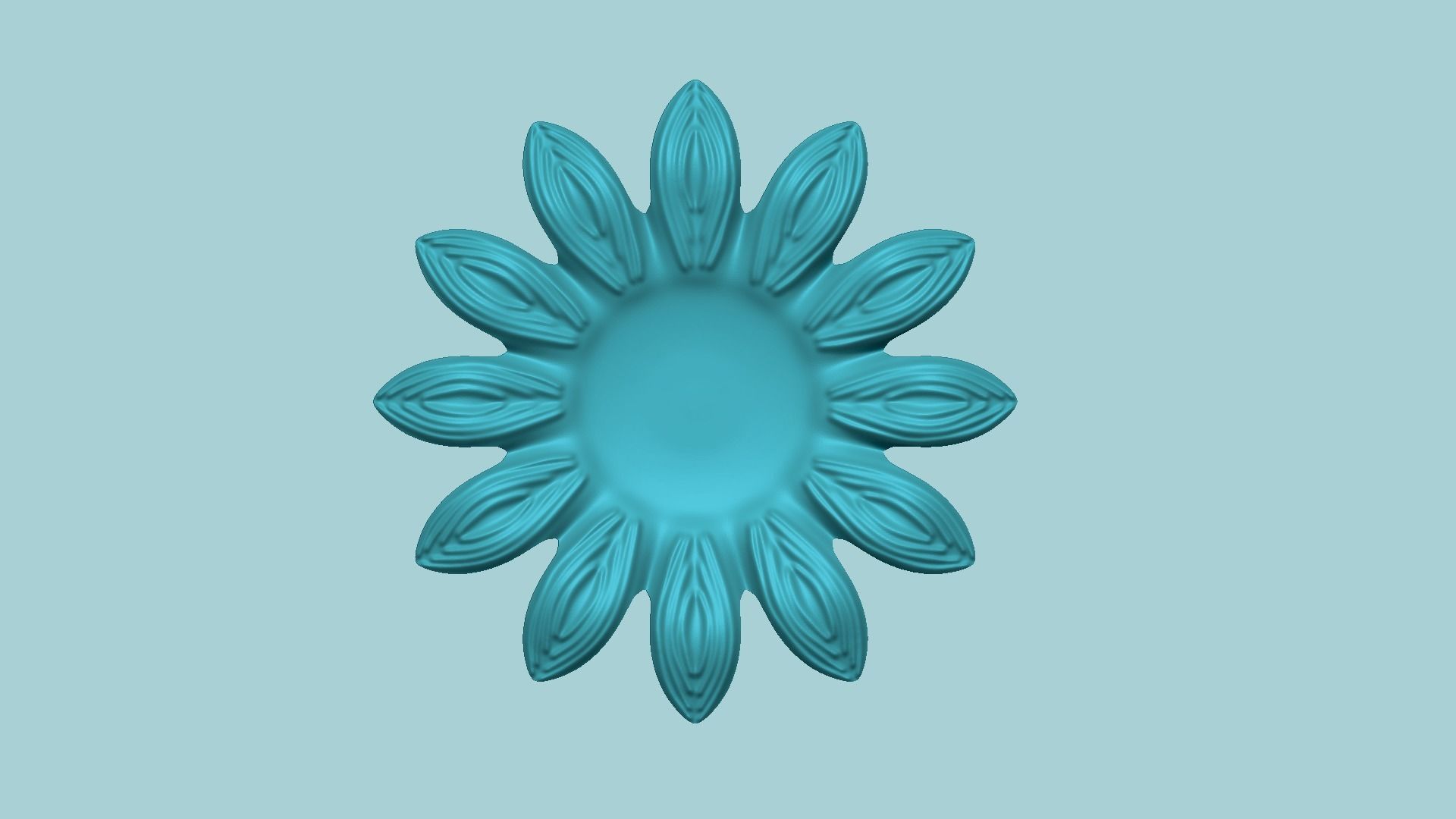 Sunflower 12 Petal B - Molding Arrangement EVA Foam Craft 3D print model_2