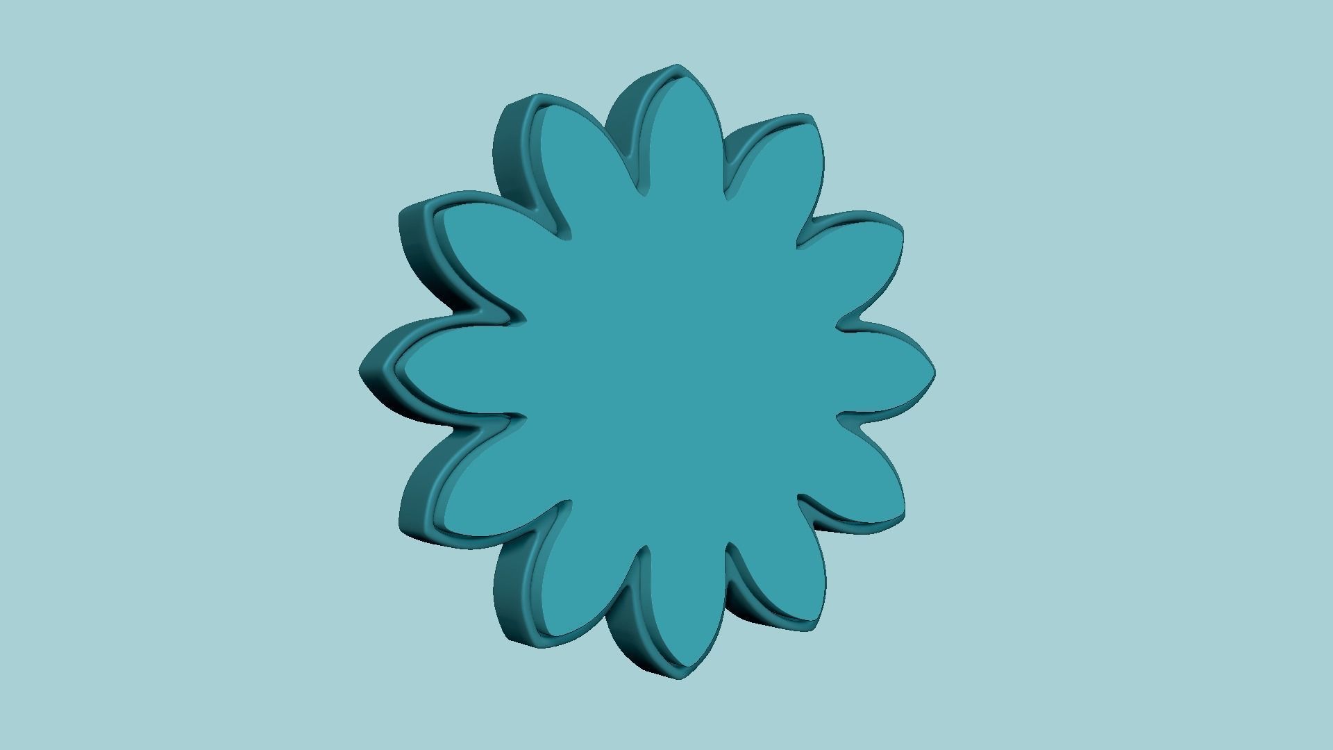 Sunflower 12 Petal B - Molding Arrangement EVA Foam Craft 3D print model_10