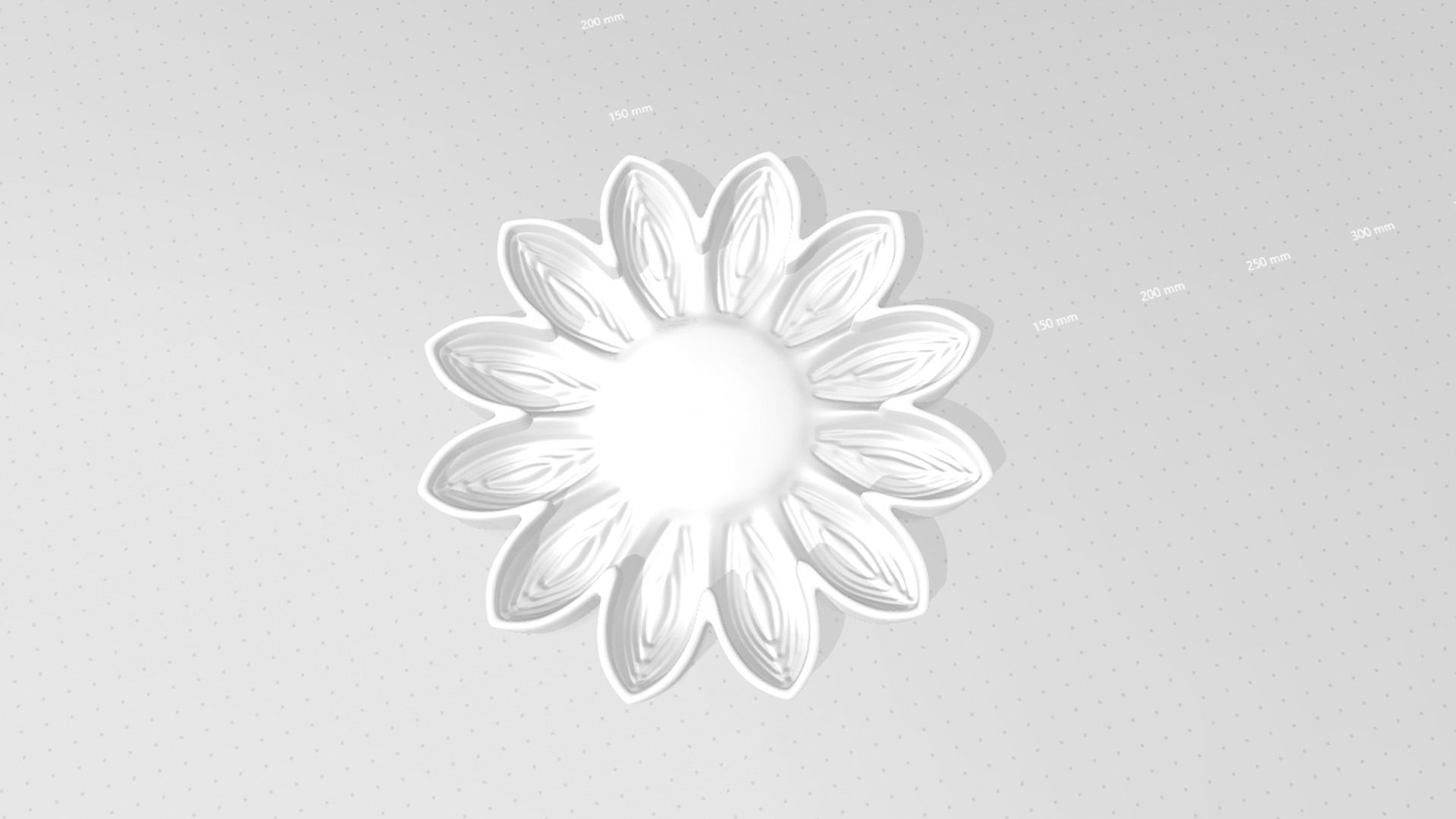 Sunflower 12 Petal B - Molding Arrangement EVA Foam Craft 3D print model_16