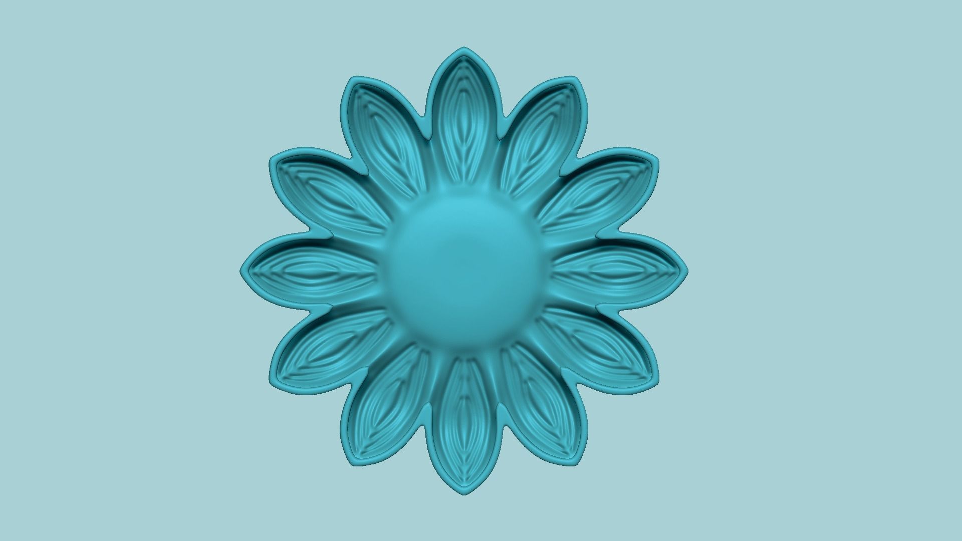 Sunflower 12 Petal B - Molding Arrangement EVA Foam Craft 3D print model_6