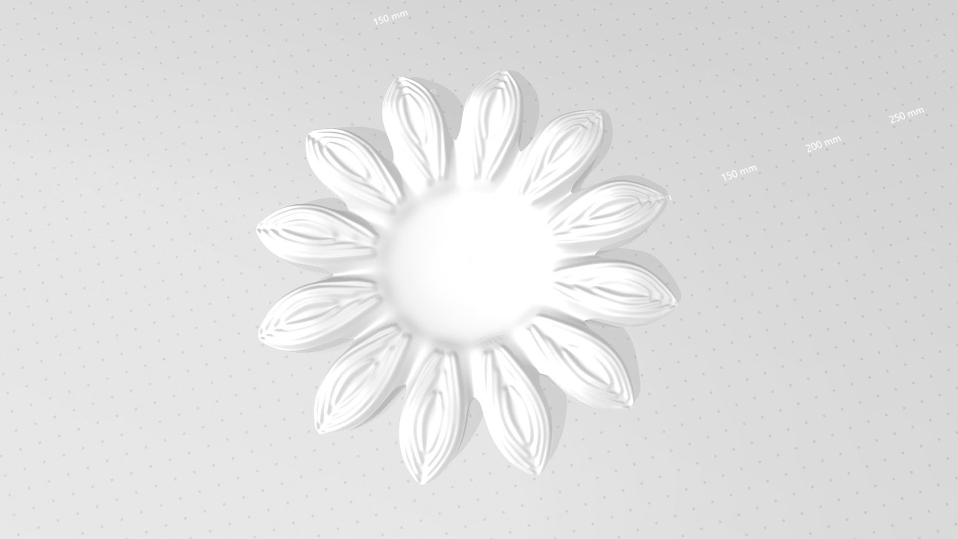 Sunflower 12 Petal B - Molding Arrangement EVA Foam Craft 3D print model_13