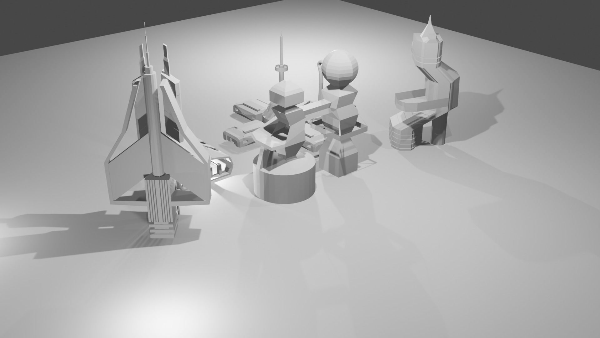 SCIFIBUILDING pack  Low-poly 3D model_4