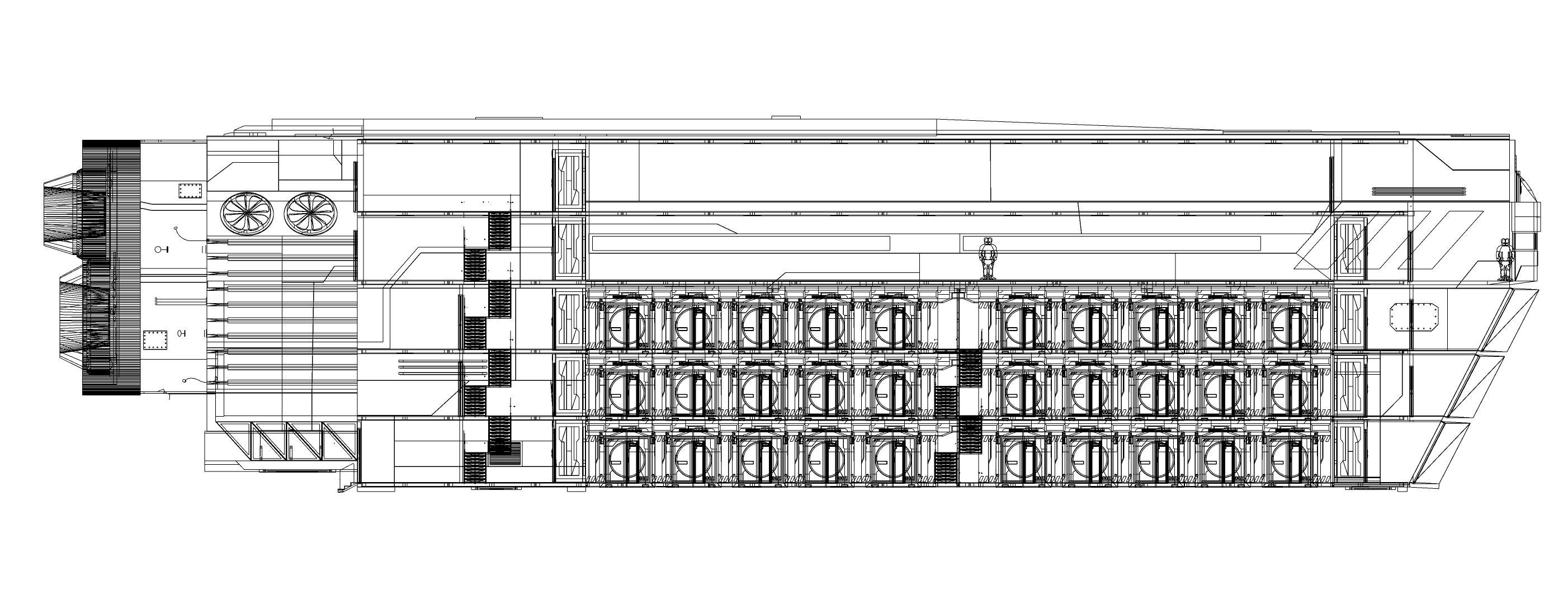 Sci-Fi Airship Futuristic Flying Ship Barge 002 3D model_12