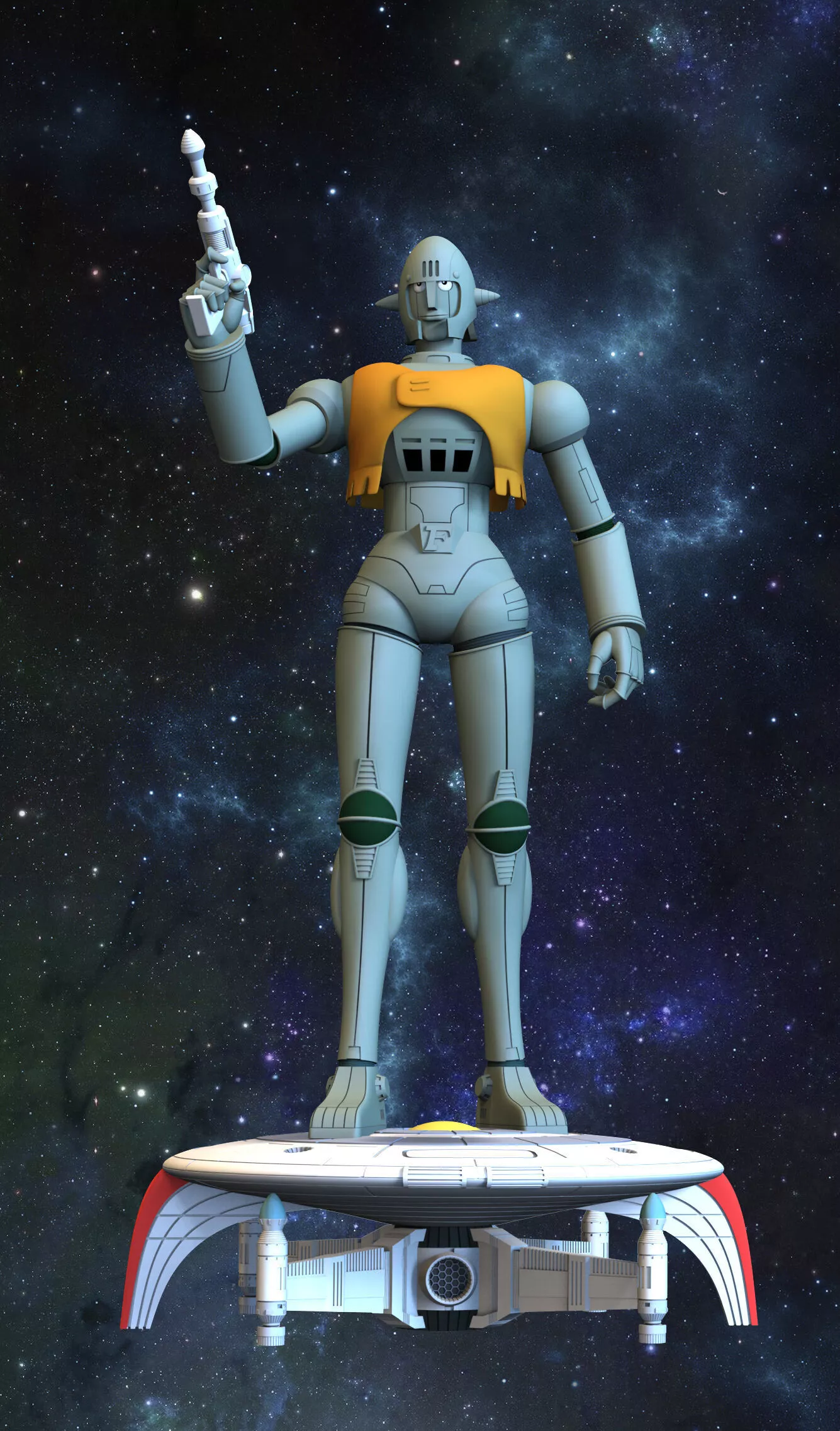 GRAG from Captain Future - Capitaine Flam 3D model
