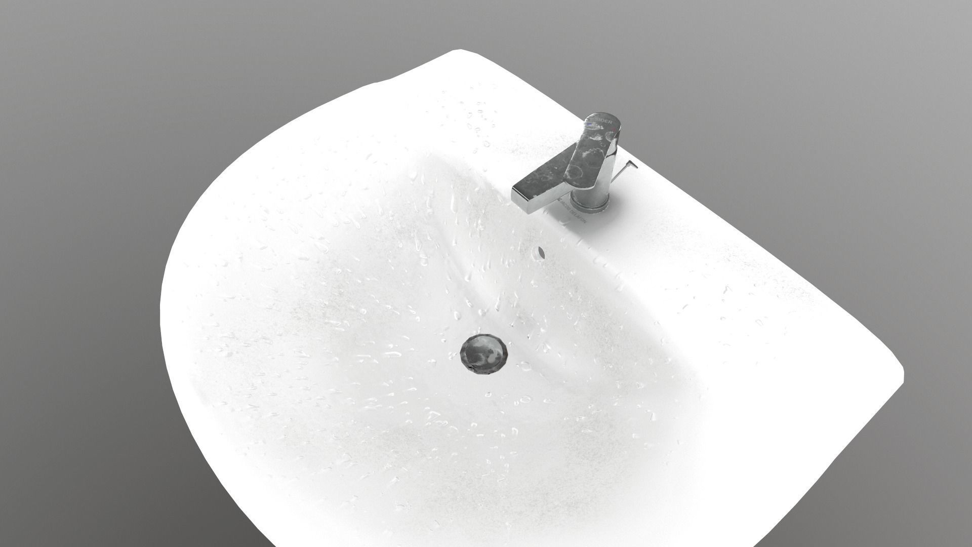 Bathroom sink 3D model_4