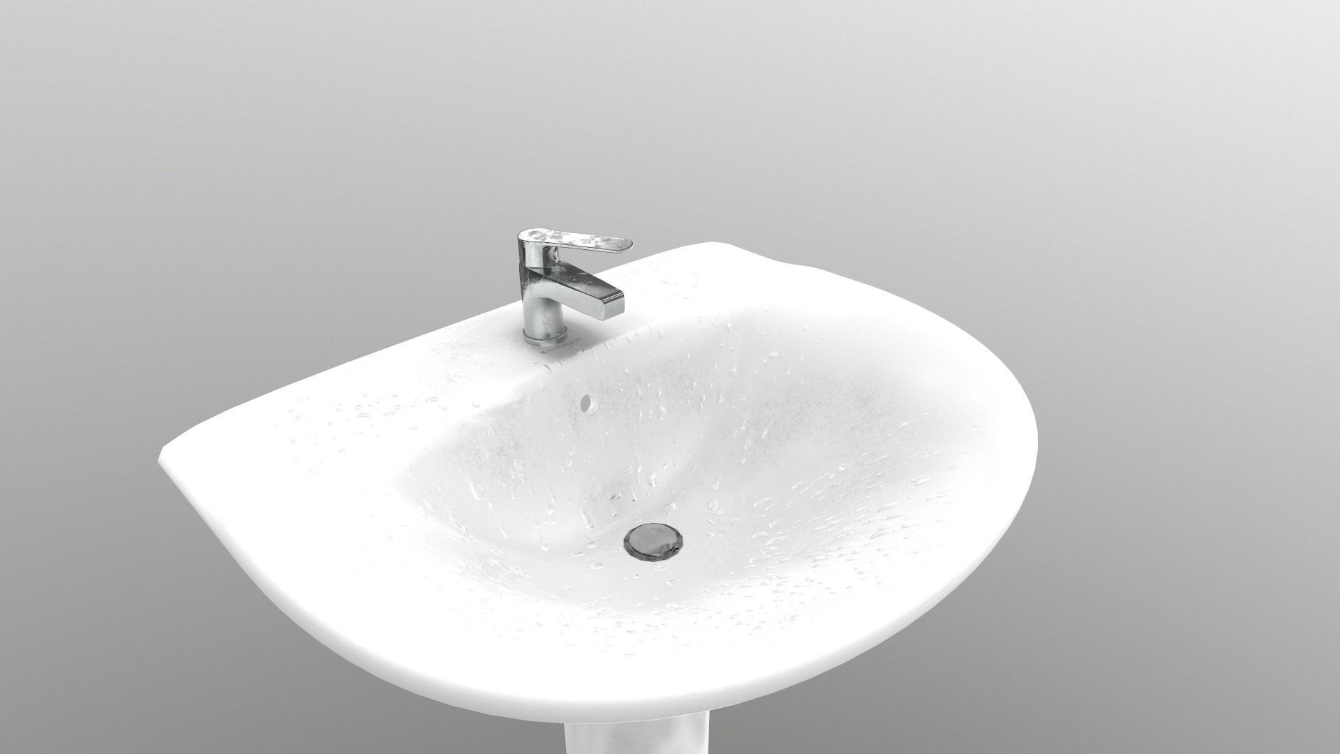 Bathroom sink 3D model_3