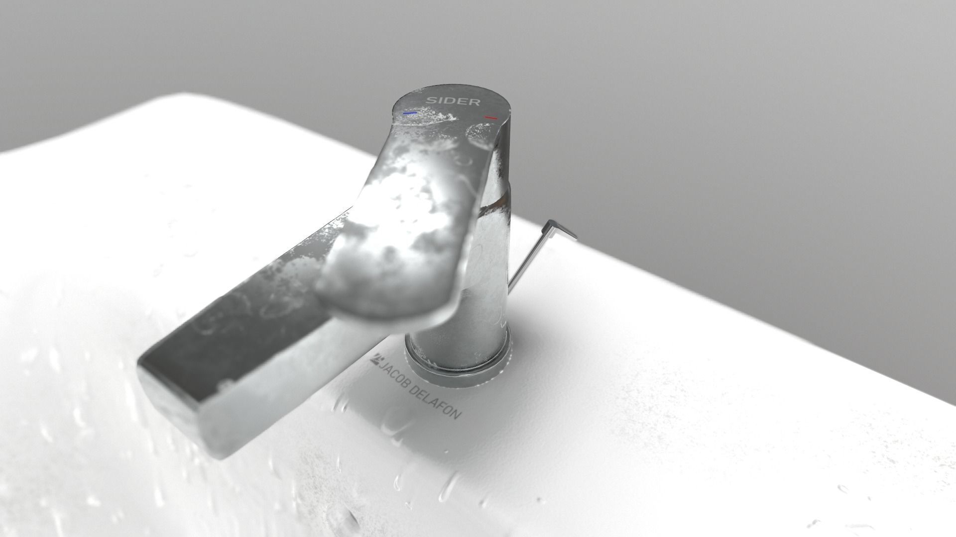Bathroom sink 3D model_2