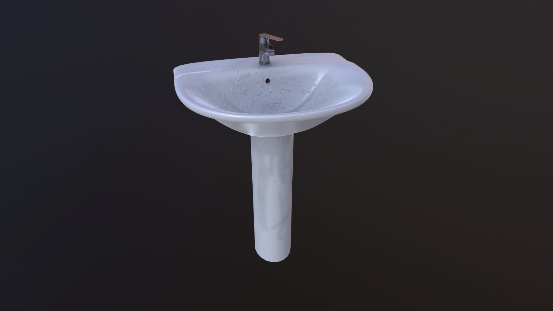 Bathroom sink 3D model_7