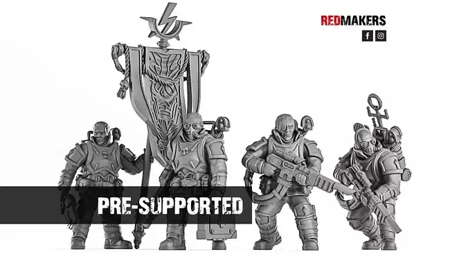 Special Forces - Command Squad of the Imperial Force 3D print model
