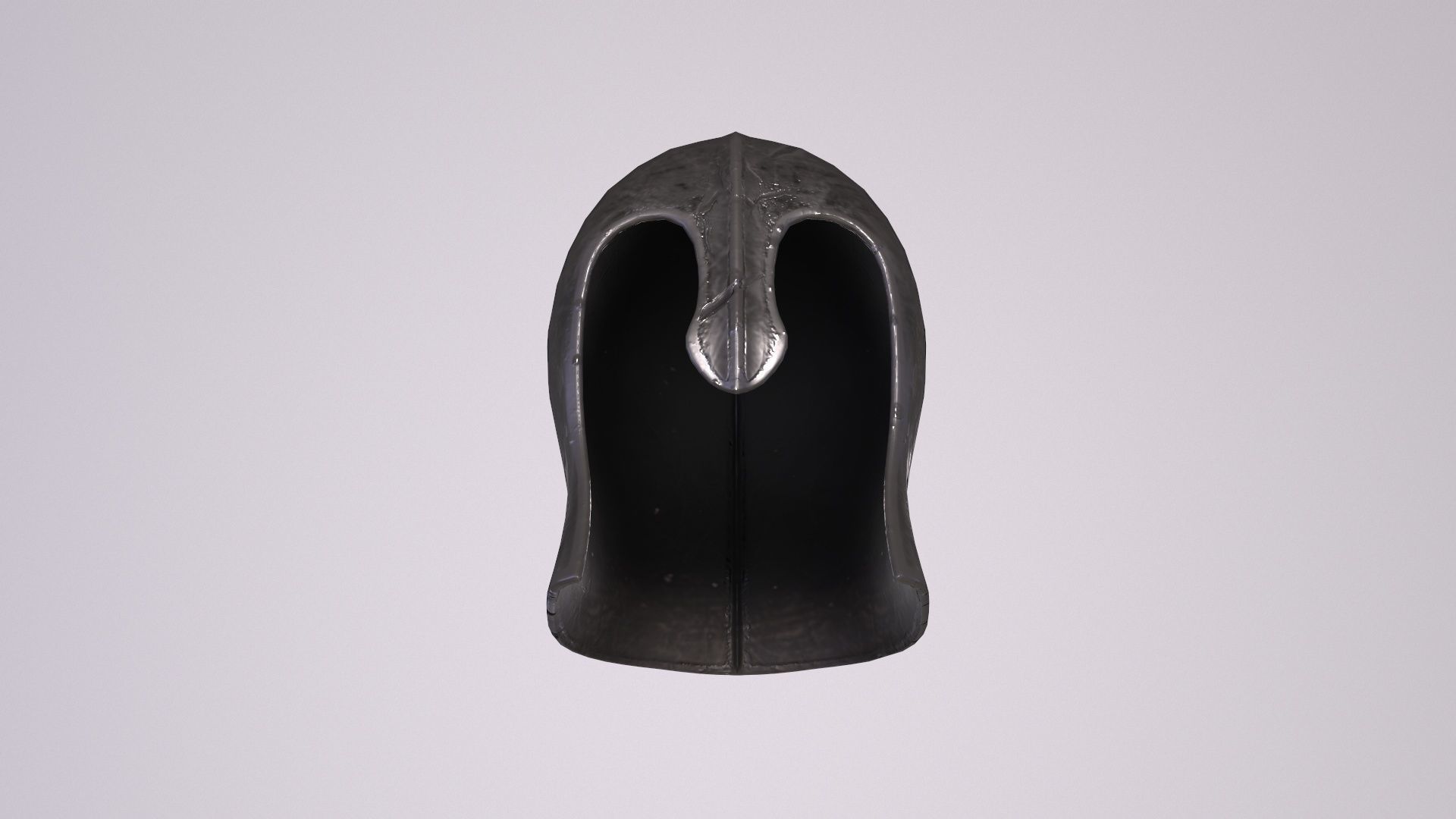 Old warrior Helmet with PBR material Low-poly 3D model_6