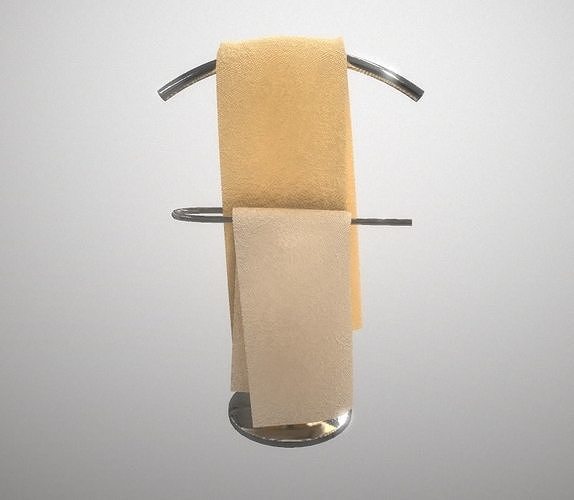 Towel holder Free low-poly 3D model