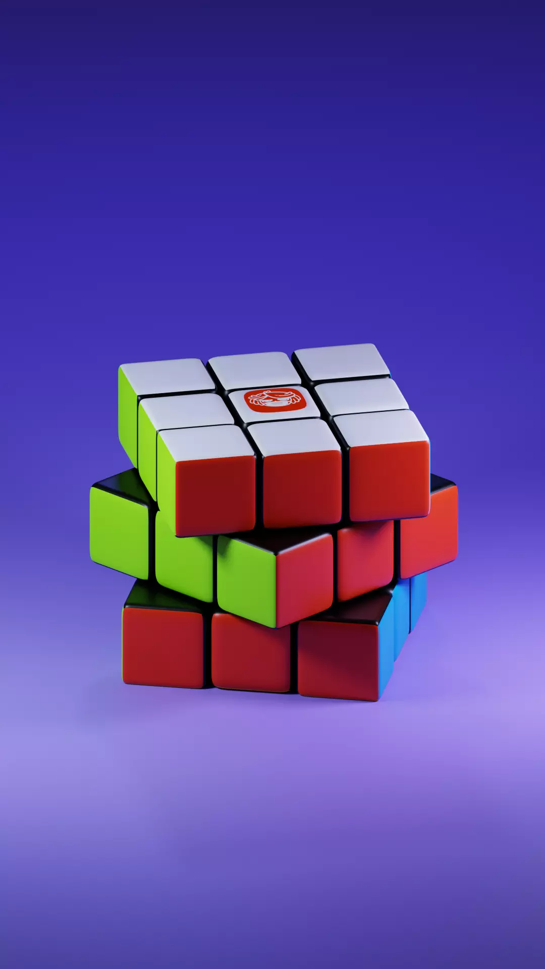 Rubiks cube animation 3D model_0
