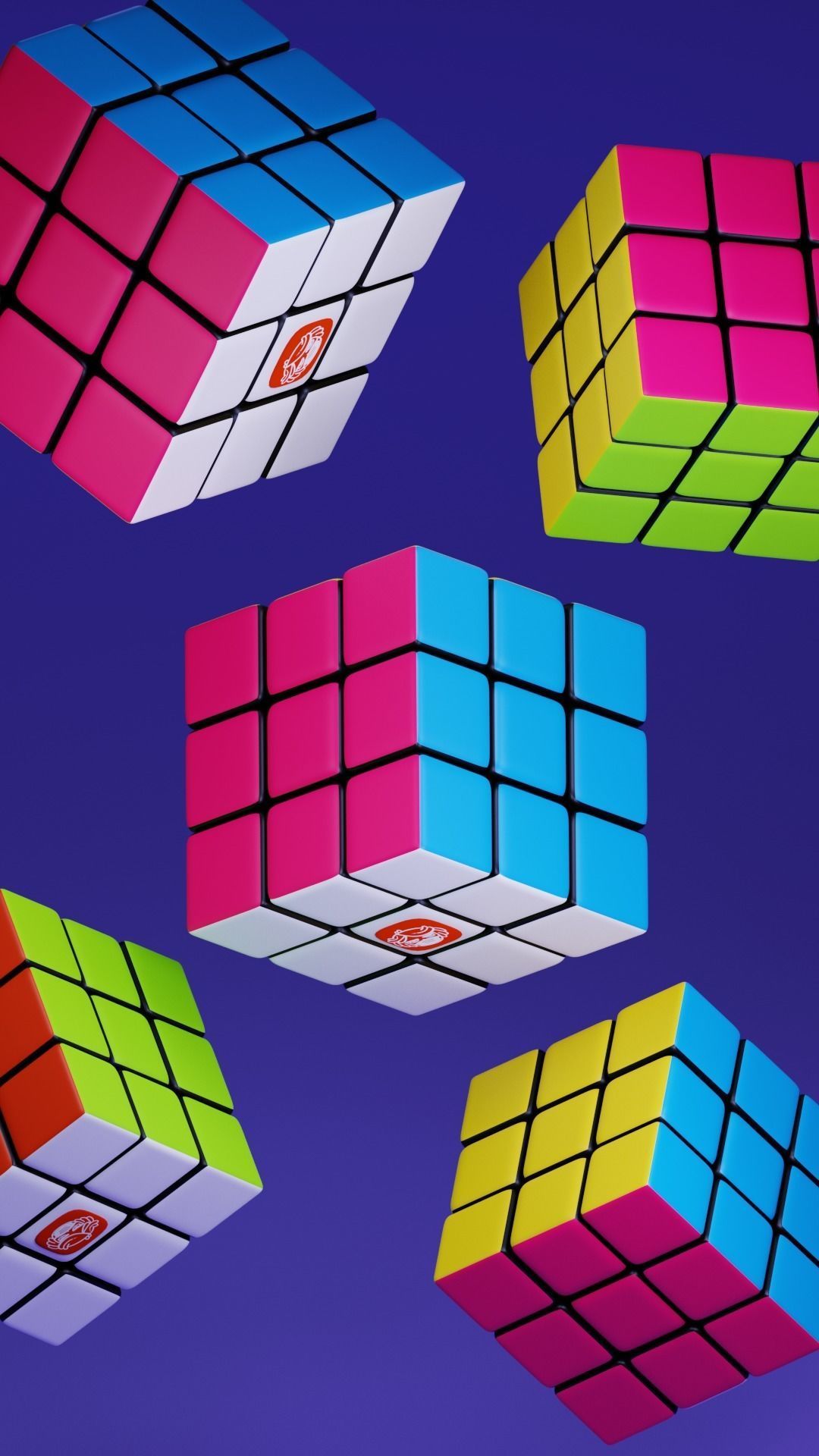 Rubiks cube animation 3D model_2